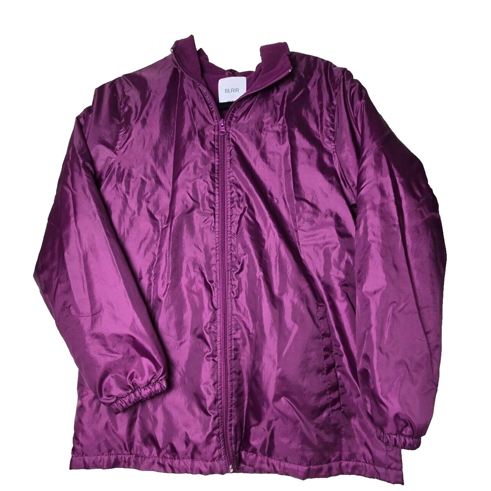 Blair Medium Coat‎ Women's Purple Lined Jacket Full Zip Polyester